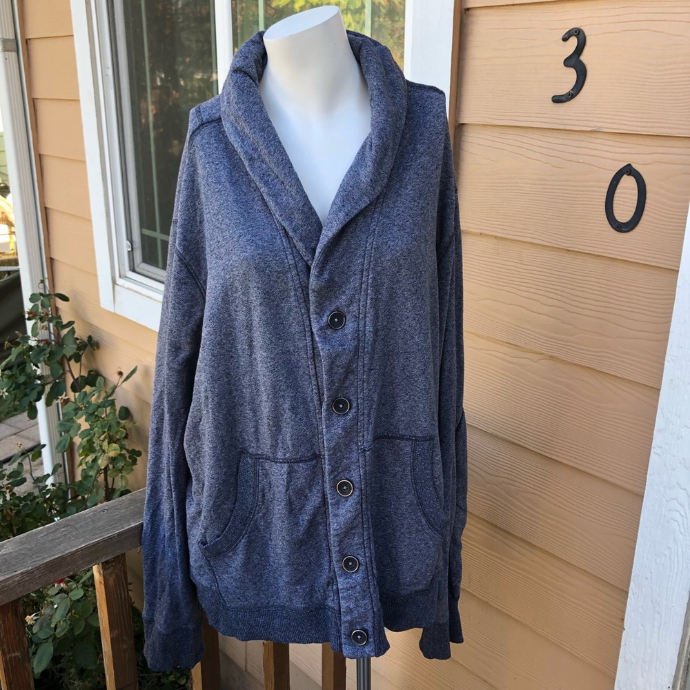 Marc Anthony XXL grey button up sweater